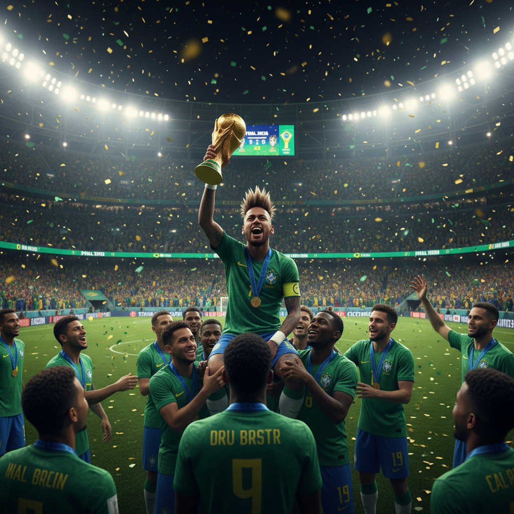 Estádio lotado durante partida da Copa do Mundo 2026 com torcida vibrando