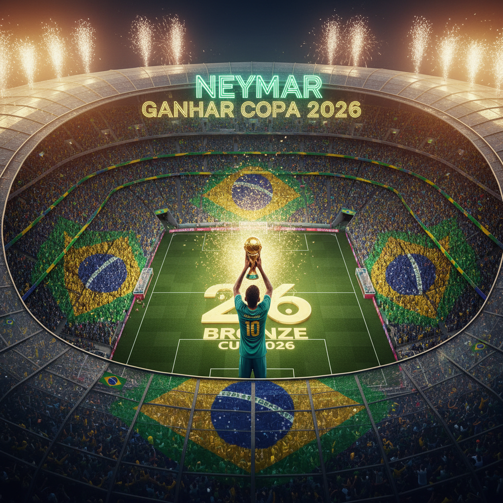Jogadores em ação em campo verde na Copa do Mundo 2026 com bola em movimento